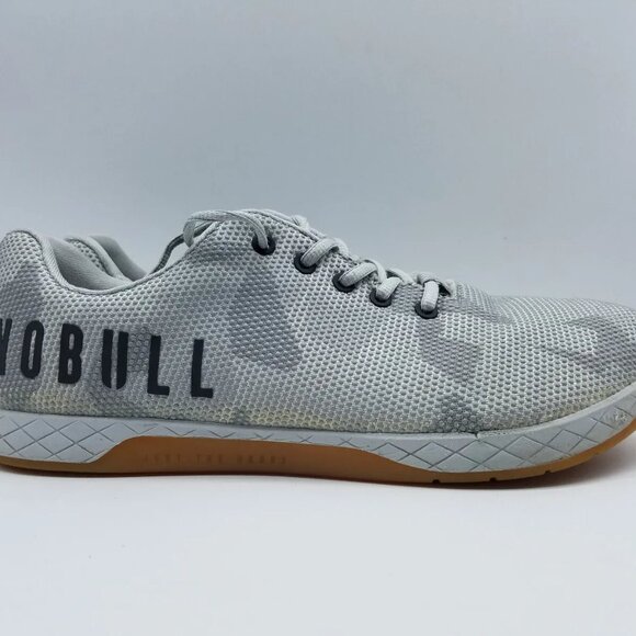 Nobull Superfabric Camo Trainers UNISEX Workout Gym Shoes Gray size 7.5